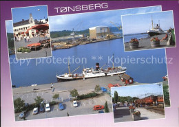 72576484 Tonsberg Marktplatz Hafen Dampfer Bahnhof Eisenbahn Norwegen - Norway