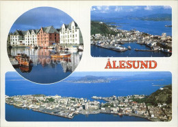 72576442 Alesund Hafen Fliegeraufnahme Aalesund - Norvège