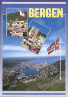 72576412 Bergen Norwegen Hafen Markt Panorama Bergen - Norvège