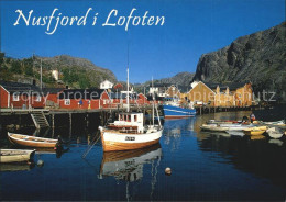 72576403 Nusfjord Hafen Fischkutter Nusfjord - Norvège