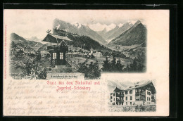 AK Schönberg Im Stubaital, Gasthaus Jagerhof Mit Alpenlandschaft  - Other & Unclassified