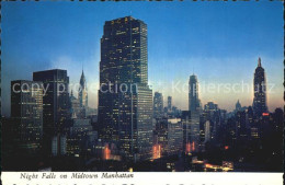 72556468 New_York_City Night Falls Manhattan - Sonstige & Ohne Zuordnung