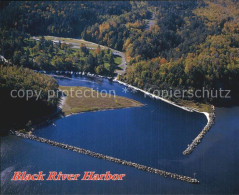 72556353 Black_River_Michigan Fliegeraufnahme Hafen - Altri & Non Classificati