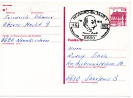 64304 - Bund - 1983 - 60Pfg B&S GAKte SoStpl NEUNKIRCHEN - VINCENZO PALOTTI BRIEFMARKEN AUSSTELLUNG -> Saarlouis - Filatelistische Tentoonstellingen