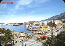 72547455 Bergen Norwegen View Of The Market Norwegen - Norway