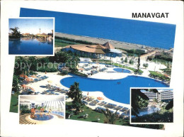 72546615 Manavgat Fliegeraufnahme Strand Mit Poolanlage  - Turkey