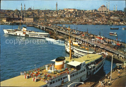 72543534 Istanbul Constantinopel Galata Bruecke Neue Moschee Und Sueleymaniye Is - Turkije