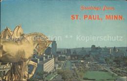 72542226 St Paul Minnesota Skyline Stadtzentrum Gilded Horse St Paul Minnesota - Altri & Non Classificati