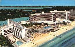 72539475 Miami_Beach Fliegeraufnahme Hotel Fontainebleau Strand - Andere & Zonder Classificatie