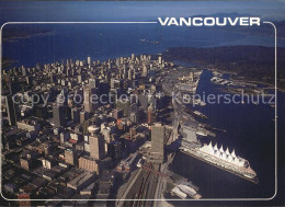 72537535 Vancouver British Columbia Aerial View Harbour Stanley Park And Downtow - Non Classés