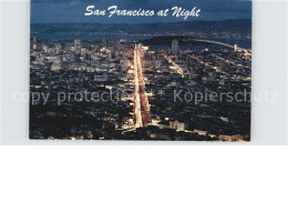 72533026 San_Francisco_California Fliegeraufnahme Bei Nacht - Otros & Sin Clasificación