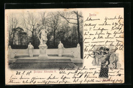 AK Berlin, Denkmal Albrecht II. Und Promenade  - Dierentuin