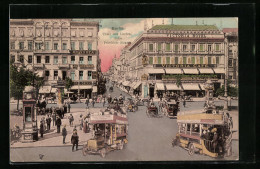 AK Berlin, Unter Den Linden Ecke Friedrich-Strasse Mit Victoria Hotel-Café  - Mitte