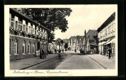 AK Rotenburg I. Hann., Passanten Auf Der Grossestrasse  - Rotenburg (Wuemme)