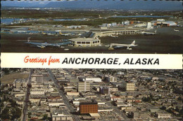 72528635 Anchorage Fliegeraufnahme Mit Flughafen - Other & Unclassified