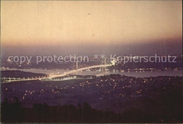 72523496 Istanbul Constantinopel Bosphorus Bruecke Nachtaufnahme  - Turkey
