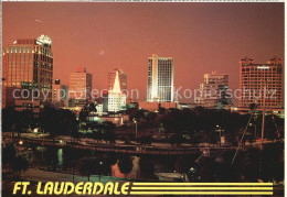 72521543 Fort_Lauderdale Skyline Mit Fluss Bei Nacht - Altri & Non Classificati