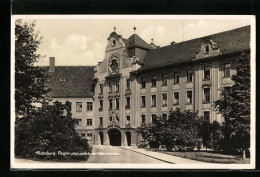 AK Augsburg, Regierungsgebäude, Westseite  - Augsburg