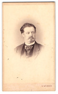 Fotografie G. Wünsch, Wien, Graf Victor Odescalchi Im Anzug Mit Moustache  - Célébrités