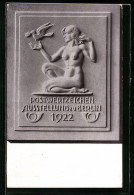 AK Ganzsache PP62C1: Berlin, Postwertzeichen-Ausstellung 1922, Wandrelief Mit Nacker Dame  - Francobolli (rappresentazioni)