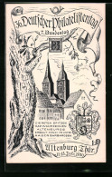 Künstler-AK Ganzsache PP106C2/01: Altenburg /Thür., 36. Deutscher Philatelistenstag 7. Bundestag  - Timbres (représentations)