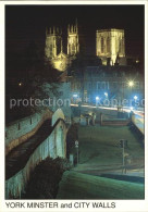 72507539 York UK Minter And City Walls At Night York - Otros & Sin Clasificación