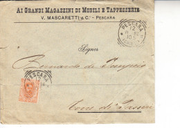 GRANDI MAGAZZINI MOBILI E TAPPEZZERIE - PESCARA 1896 - Mascaretti -  Lettera Interna - Altri & Non Classificati