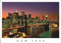 72499300 New_York_City Brooklyn Bridge And Downtown Manhattan - Autres & Non Classés