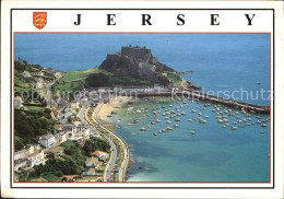 72498786 Jersey United Kingdom Aerial View Of Mont Orgueil Castle And Gorey Harb - Otros & Sin Clasificación