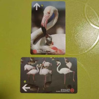 China Shanghai Metro One-way Card/one-way Ticket/subway Card,Big Red Stork,2 Pcs - Wereld