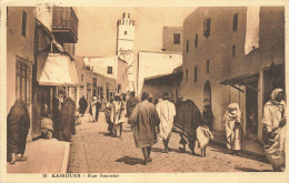 CPA Kairouan-Rue Saussier-18-Timbre     L2907 - Tunisia