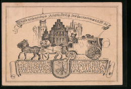 Künstler-AK Ganzsache PP91C1: Dortmund, Postwertzeichen-Ausstellung 1926  - Briefmarken (Abbildungen)