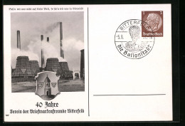 AK Ganzsache PP122D3: Bitterfeld, 40 Jahre Verein Der Briefmarkenfreunde  - Cartes Postales