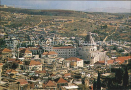 72491286 Nazareth Israel Fliegeraufnahme Verkuendigungs-Basilika Nazareth Illit - Israele