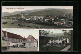 AK Stangerode, Gasthaus Zur Erholung Mit Garten, Panorama  - Other & Unclassified