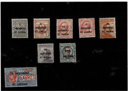 TRENTO E TRIESTE ,francobolli D'Italia ,soprastampati ,8 Pezzi MH ,qualita Discreta - Trentin & Trieste