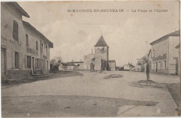 St-MAURICE-DE-GOURDANS - La Place Et L'Eglise - Sin Clasificación