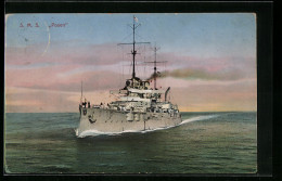 AK S.M.S. Posen, Das Kriegsschiff Auf See Gesehen  - Krieg