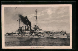 AK S.M.S. Ostfriesland, Das Kriegsschiff Auf See  - Oorlog