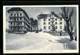 CPA La Giettaz, Villa Jeanne D`Arc En Hiver  - Autres & Non Classés