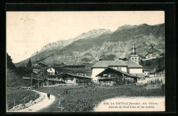 CPA La Giettaz, Entree Du Chef-Lieu Et Les Aravis  - Other & Unclassified