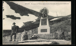 CPA Modane, Monument Des Victimes De L`avalanche D`Arrondaz, Eleve Par Le 97e D`Infanterie  - Modane