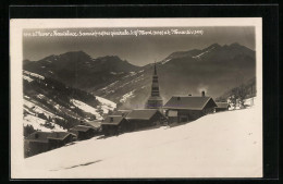CPA Hauteluce, Vue Générale Im Schnee, Blick über Die L'Église Ins Tal  - Sonstige & Ohne Zuordnung