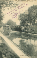 51)   AY En CHAMPAGNE  - Le Canal  -  Le Pont Du Chemin De Fer - Ay En Champagne