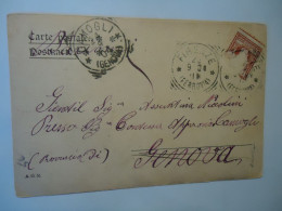 ITALY POSTCARDS  WOMENS AND MEN  1901 POSTMARK CAMOGLI  AND FIRENZE - Autres & Non Classés