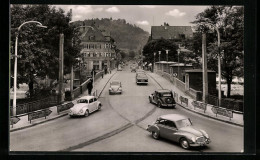 AK Tuttlingen, Blick über Die Donaubrücke In Die Untere Hauptstrasse Mit Honburg  - Tuttlingen