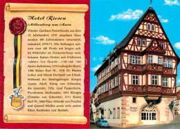 72860206 Miltenberg Main Hotel Riesen Miltenberg - Autres & Non Classés