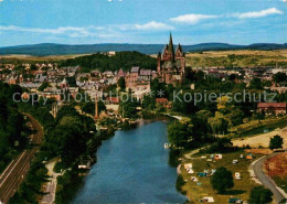 72859945 Limburg Lahn Fliegeraufnahme Lahnpartie Mit Dom Von Der Autobahnbruecke - Limburg