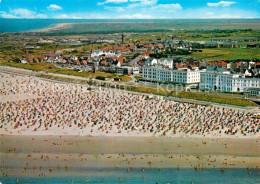 72859886 Borkum Nordseebad Fliegeraufnahme Mit Strand Westkaap Borkum - Borkum