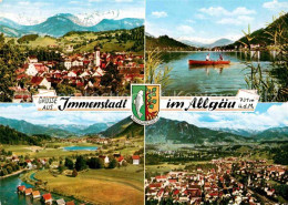 72859279 Immenstadt Allgaeu Panorama Bootspartie Fliegeraufnahmen Immenstadt - Immenstadt